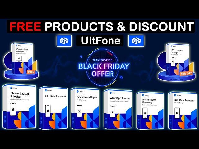 FREE UltFone Product License key Giveaway Thanksgiving & Black Friday Sale|100% Win a Free Product