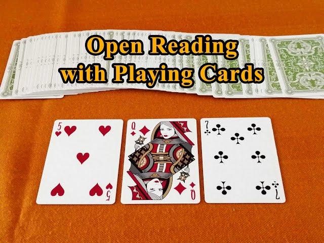 CARTOMANCY: OPEN READING WITH POKER CARDS