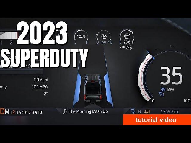 2023+ Ford SuperDuty Digital Screen walk through