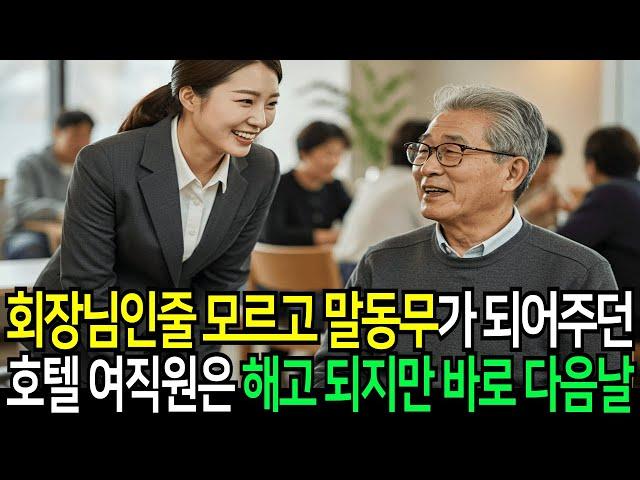 "차 한잔하고 가세요" 할아버지를 챙기고 다음날 해고 당한 호텔 청소부는 그 후 충격적인 일이…| 인생이야기 | 황혼이야기 | 오디오북 | 노후사연 | 사연라디오