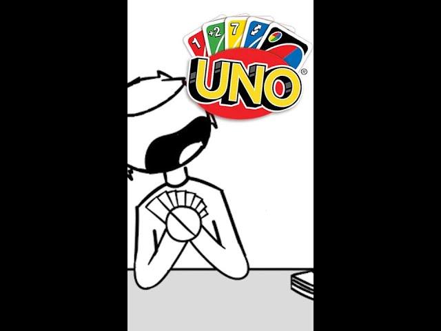 Every game of Uno in 13 seconds... (Brought by DAGames) #shorts