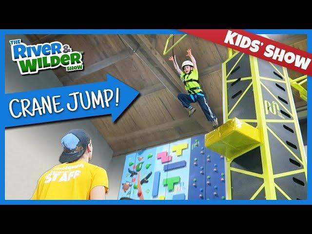 KIDS CLIMBING AND CRANE JUMP FAMILY FUN | YOUTUBE FOR KIDS