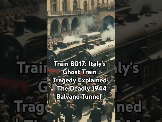 Train 8017: Italy's Ghost Train Tragedy Explained | The Deadly 1944 Balvano Tunnel Disaster | Horror