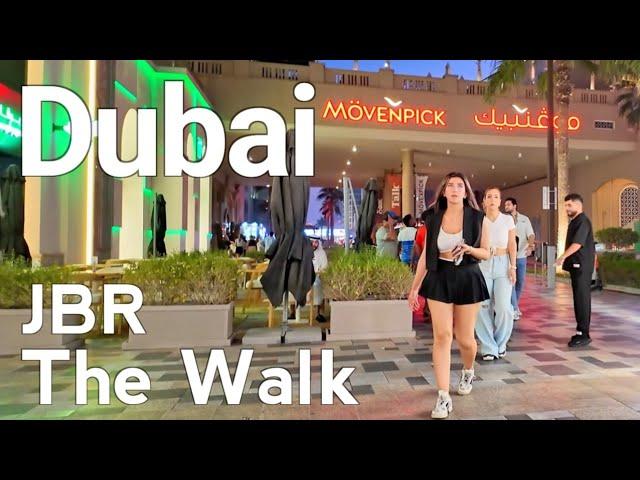 Dubai [4K] The Walk JBR, Dubai Marina Walking Tour 