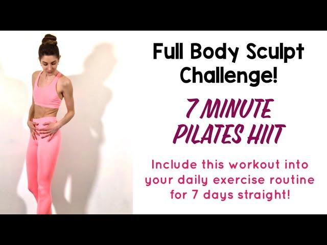 7 MIN FULL BODY SCULPT CHALLENGE! | Dansique Fitness