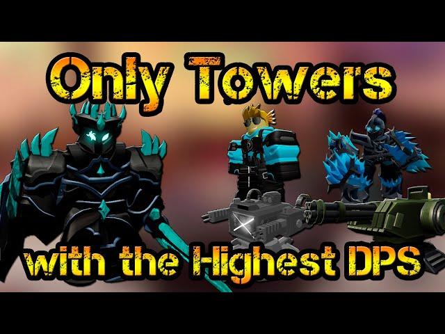 Only Towers with the Highest DPS Solo Triumph Fallen Mode Roblox Tower Defense Simulator