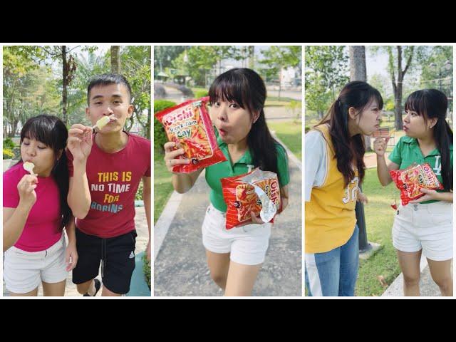 SH - Prank Ice Cream & Snack very funny  Linh Nhi Su Hao #shorts by SH vs LNS