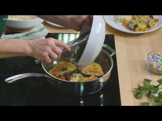 Making chicken Fratelli's in the FOX61 Kitchen