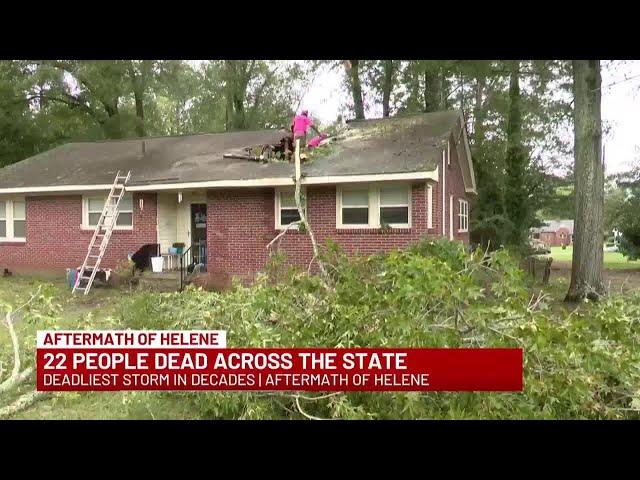 SC death toll from Helene rises to 22, hundreds of thousands still without power