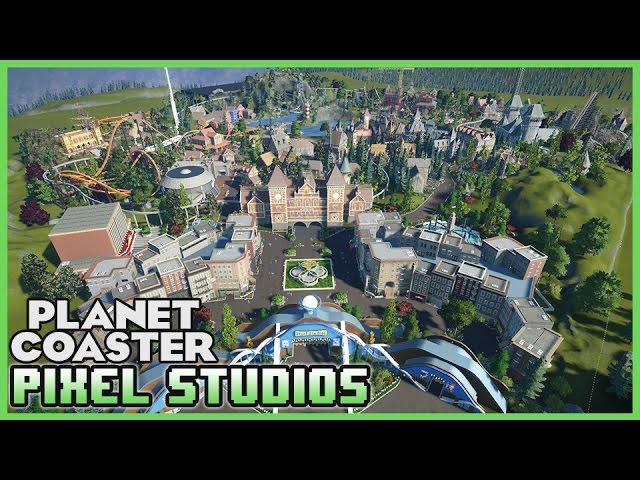 PIXEL STUDIOS! Highly Decorated Theme Park! Park Spotlight 55 #PlanetCoaster