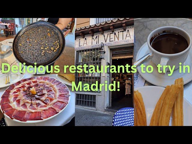 6 amazing restaurants to try in Madrid, Spain!