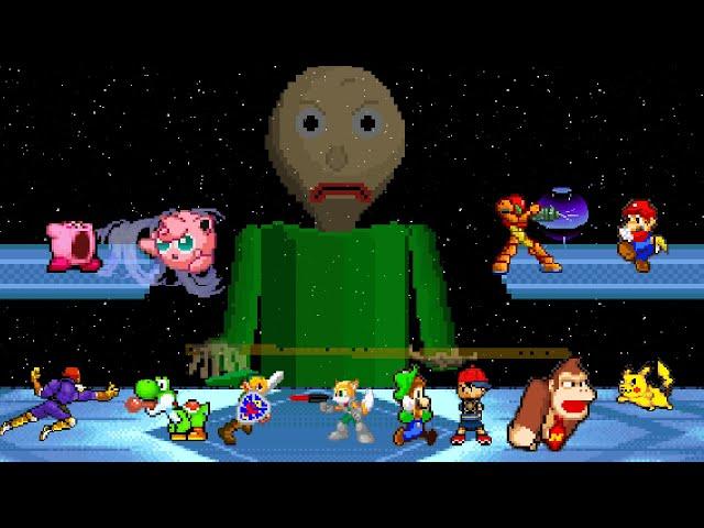 Baldi Basics VS Super Smash Bros (Animation)