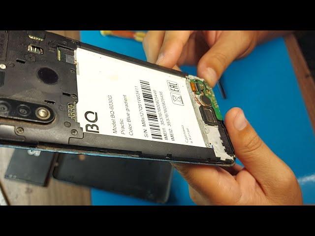 Microphone and USB replacement, battery recovery on BQ Practic phone (BQ-6030G)