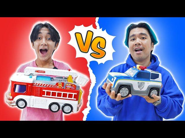 Mobil Pemadam Kebakaran VS Mobil Polisi  - Superduper Ziyan