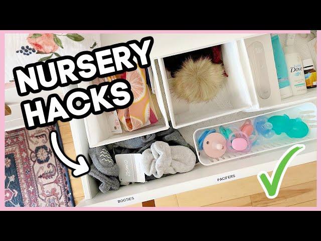 NURSERY HACKS EVERY MOM SHOULD KNOW | + Nursery Organization and Storage Ideas