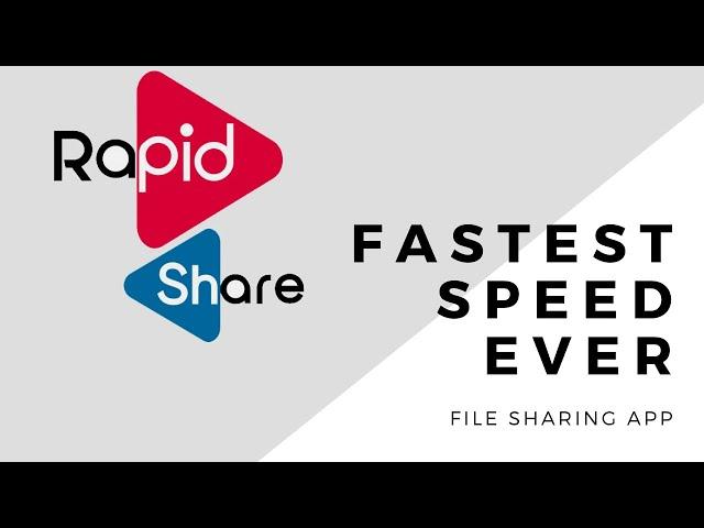 Rapid Share - India's Own File Sharing App | Fastest File Share | EvilRAT Technologies | ShareIt