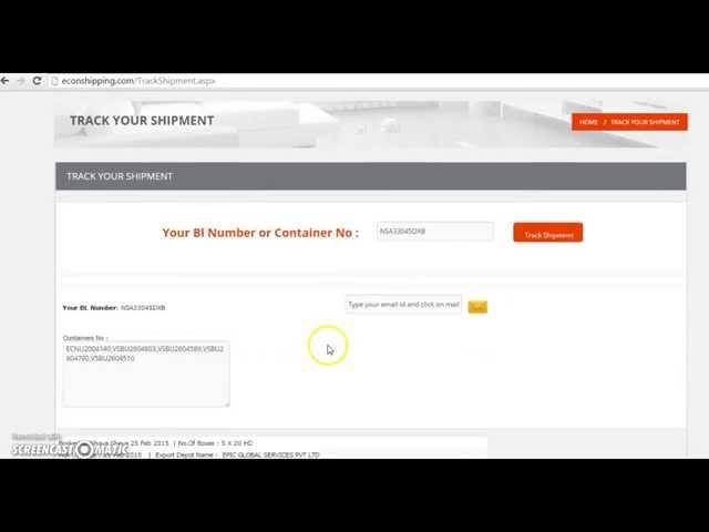 Econshipping Marine(Track your shipment)