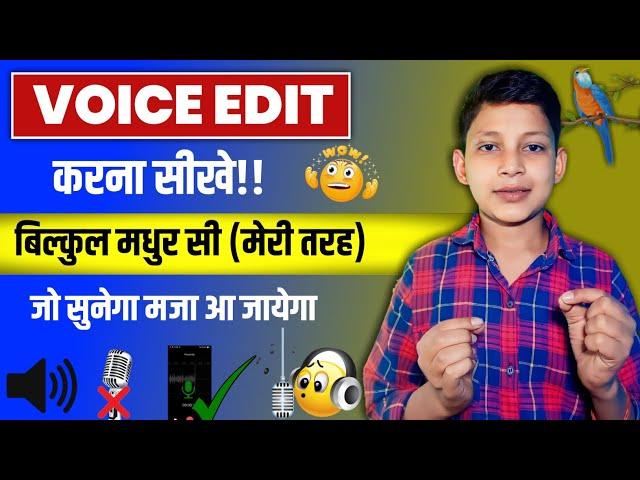 Voice Editing करना सीखे | how to edit audio for यूट्यूब || how to edit voice for youtube videos