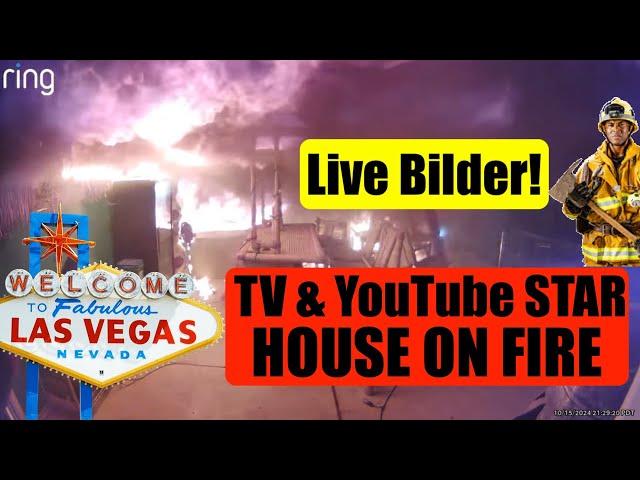 Las Vegas - HOUSE ON FIRE - Haus von TV & YouTube Star abgebrannt