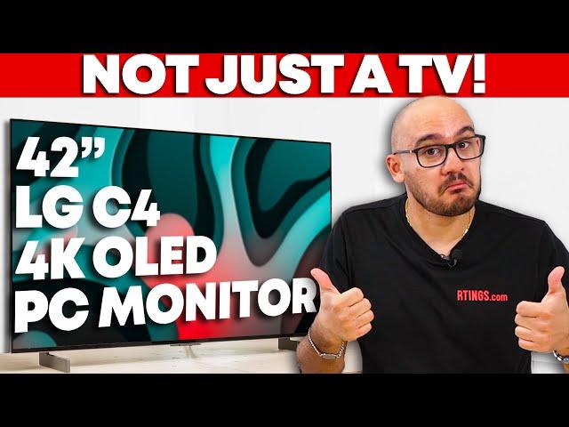 LG 42" C4 OLED Review - A Small TV or a Good Monitor?