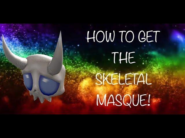 How to get the new SKELETAL MASQUE in the ROBLOX 2018 Halloween event