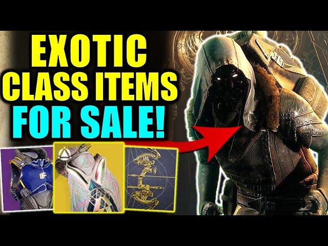 Destiny 2: EXOTIC CLASS ITEMS FOR SALE - BUY NOW! - Xur Review (Aug 23 - 26)