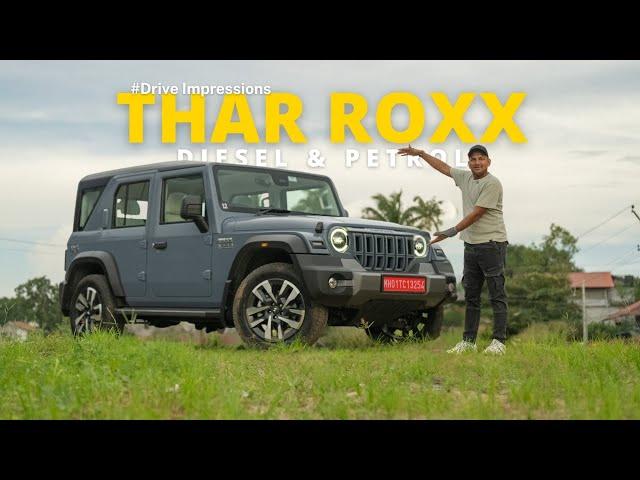 Mahindra Thar Roxx Diesel & Petrol Drive Impressions | Gagan Choudhary