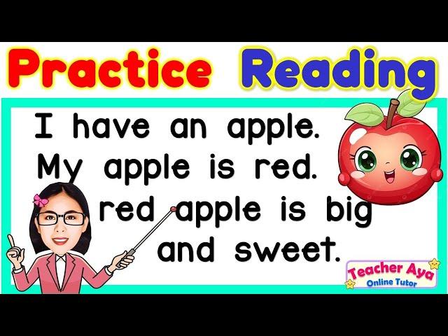 English Reading Lesson for Kids, Kinder, Grade1 and 2 | Learn to Read | Teacher Aya Online Tutor