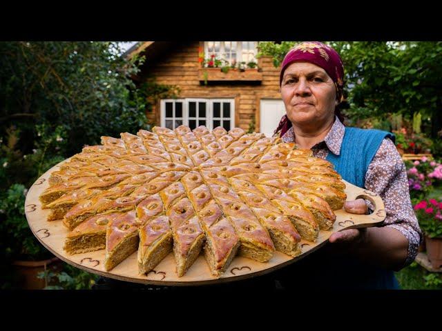 Traditional Azerbaijani Hazelnut Baklava | Outdoor Cooking