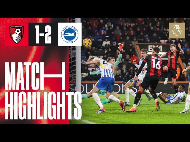 Brooks goal not enough againt ten-man Seagulls | AFC Bournemouth 1-2 Brighton