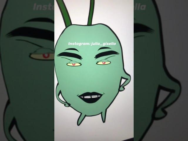 Trying the “perfect face“ on Plankton  | JULIA GISELLA #shorts