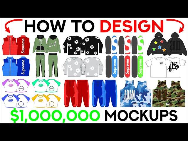 HOW TO DESIGN CLOTHING MOCKUPS FOR YOUR BRAND 2024 [WALKTHROUGH]