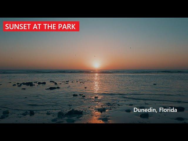 Sunset at Honeymoon Island State Park, Dunedin, Florida