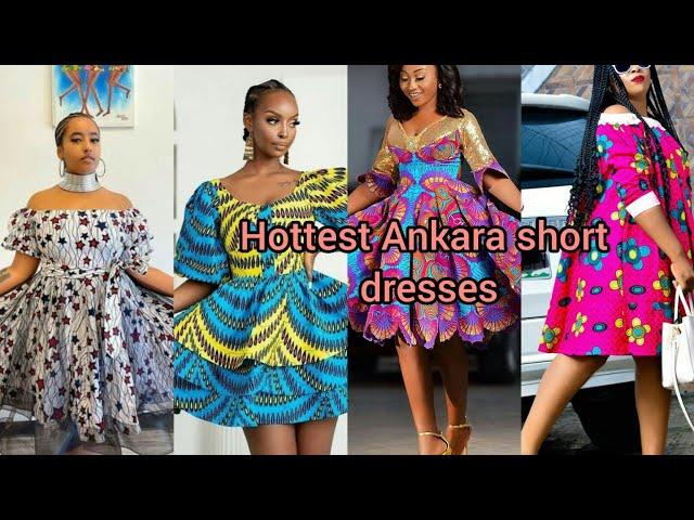 Look fabulous in these Ankara short gown styles | Ankara dress designs for women | African fashion