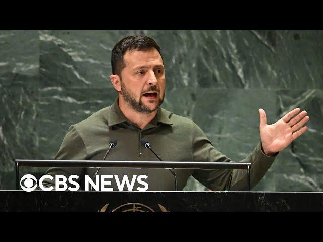 Ukrainian President Volodymyr Zelenskyy speaks at U.N. General Assembly | full video