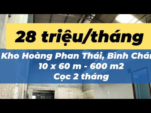 P286 - [Bình Chánh] Cho thuê MT Hoàng Phan Thái 600m2 đường xe tải !