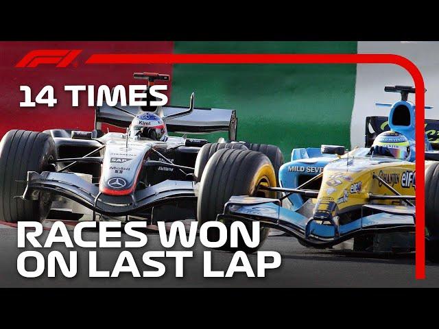 14 Times Races Were Won On The Final Lap