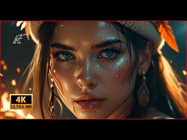 4K AI Lookbook Art - Moonlit in Love | AI Girl Lookbook | AI Music Video