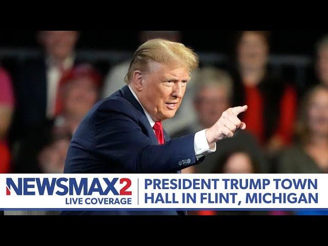 LIVE: President Donald Trump Town Hall in Flint, Michigan | NEWSMAX2