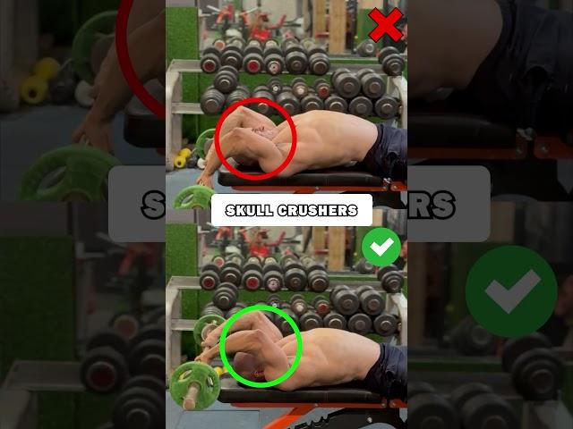 Skull Crushers Right vs Wrong  | Perfect Your Triceps Workout