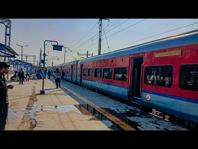 Neelanchal SF Express Departing Etawah Junction unction