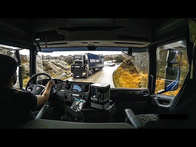 CV POV Driving Scania S520 - Loading granite in Hellvik, Norway!