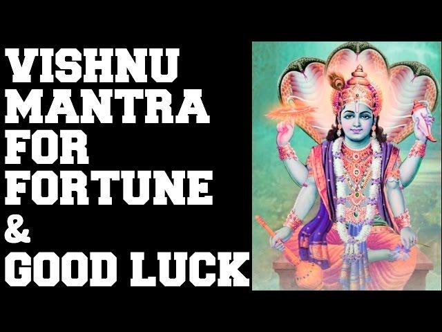 VISHNU MANTRA FOR FORTUNE & GOOD LUCK : MANGALAM BHAGWAN VISHNU : VERY POWERFUL !