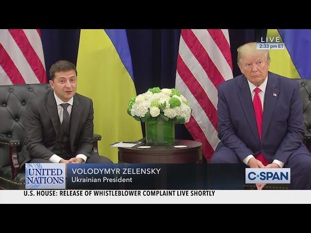 President Trump meets with Ukrainian President Volodymyr Zelensky