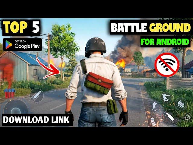 Top 5 Best Offline Battleground Games For Android || Pubg Like Game Offline