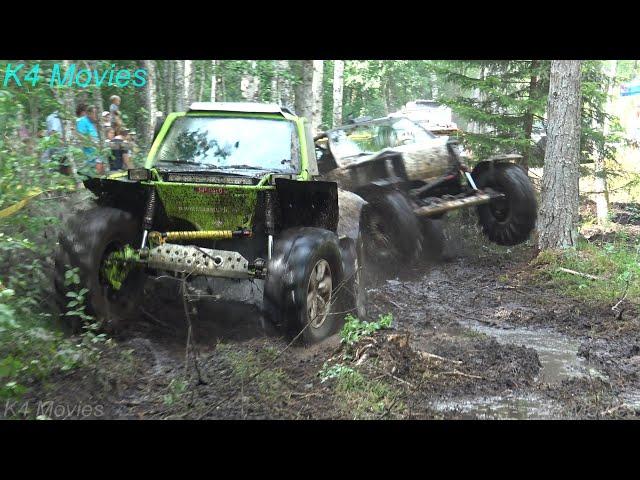 4x4 off road machinery in action in Ridala Offroad @ Nommemaa 2020