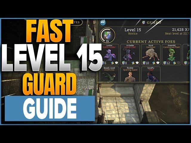 How To Level To 15 Guard Fast & Easy In Brighter Shores