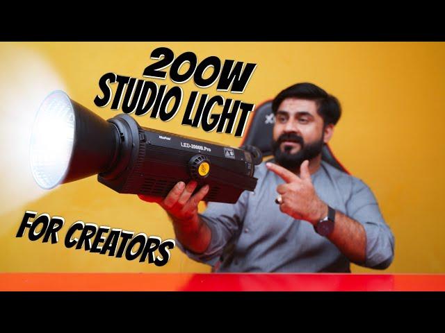 NiceFoto LED 2000B Pro 200W COB Daylight LED Video Light Unboxing | Professional Cinematic Lighting
