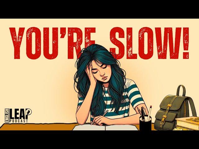 English Podcast For Learning English | How to STUDY so FAST that it feels ILLEGAL | English Leap