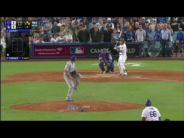 Justin Turner 3-Run Walk Off Homerun vs Cubs | Dodgers vs Cubs Game 2 NLCS